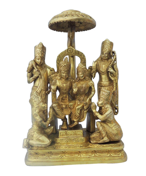 Brass Ram Darbar God Idol Statue 11.24kg